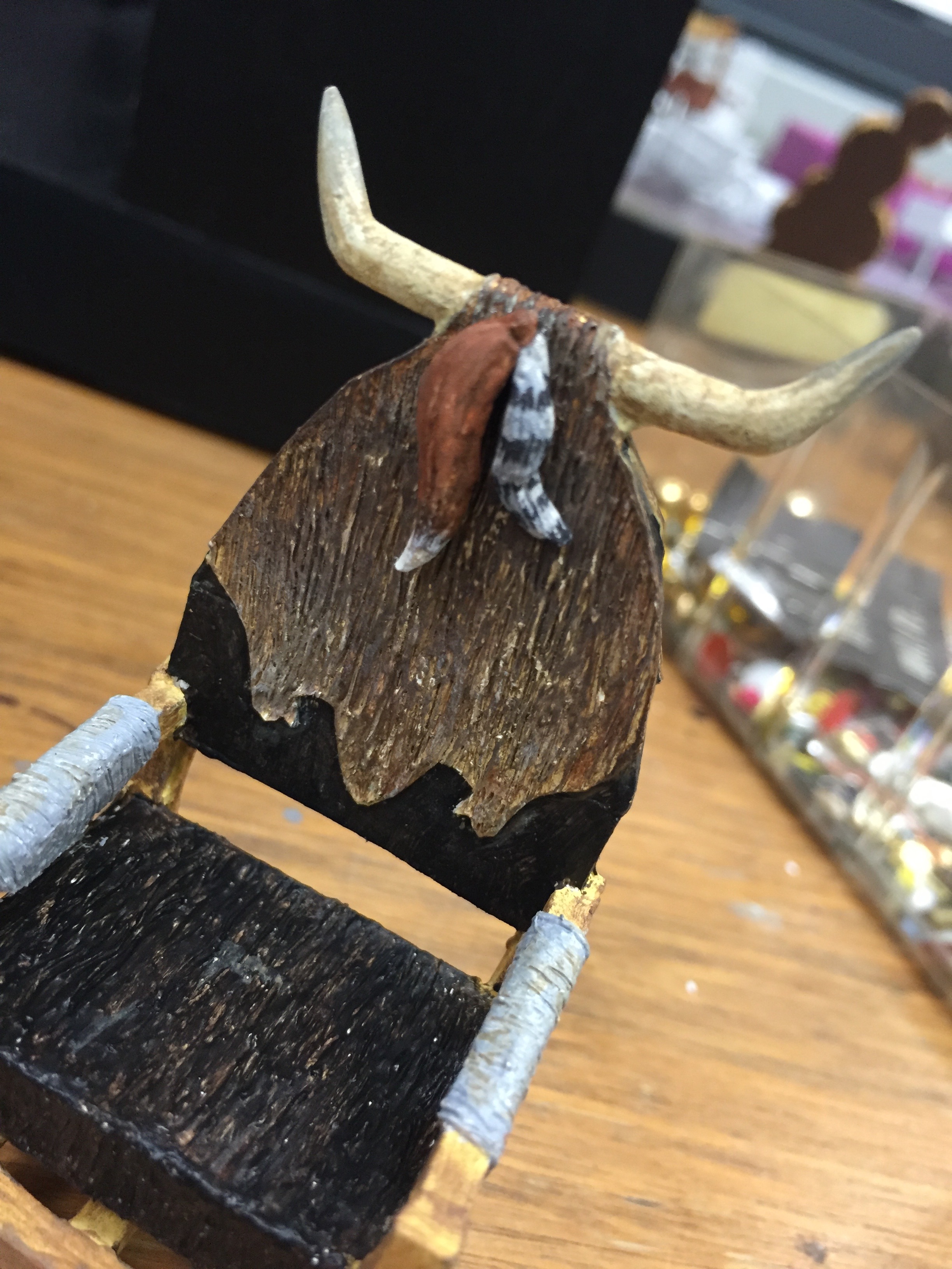 1/2" Scale Model Process Photo Gaston's Chair