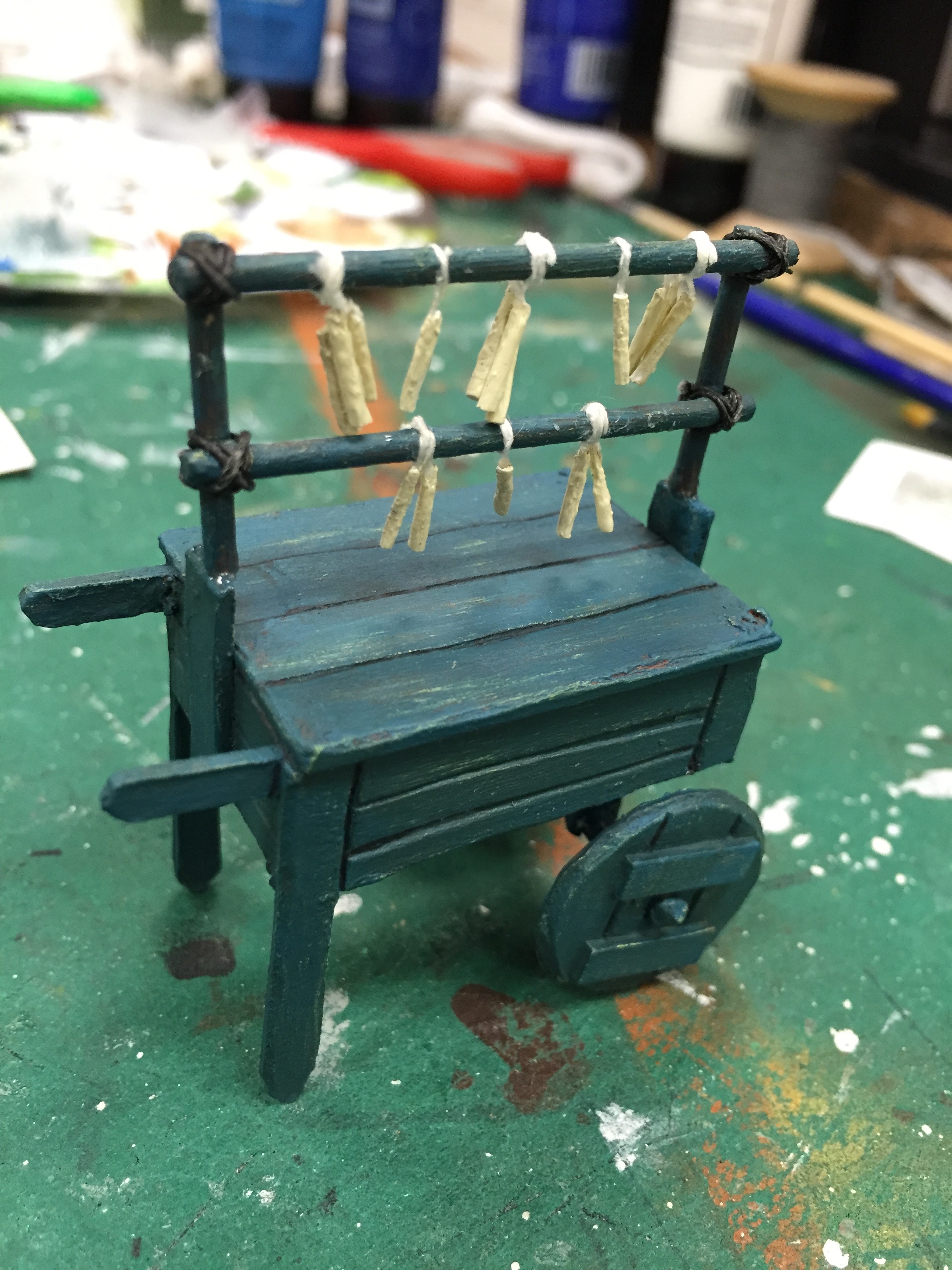 1/2" Scale Model Process Photo Candle Cart
