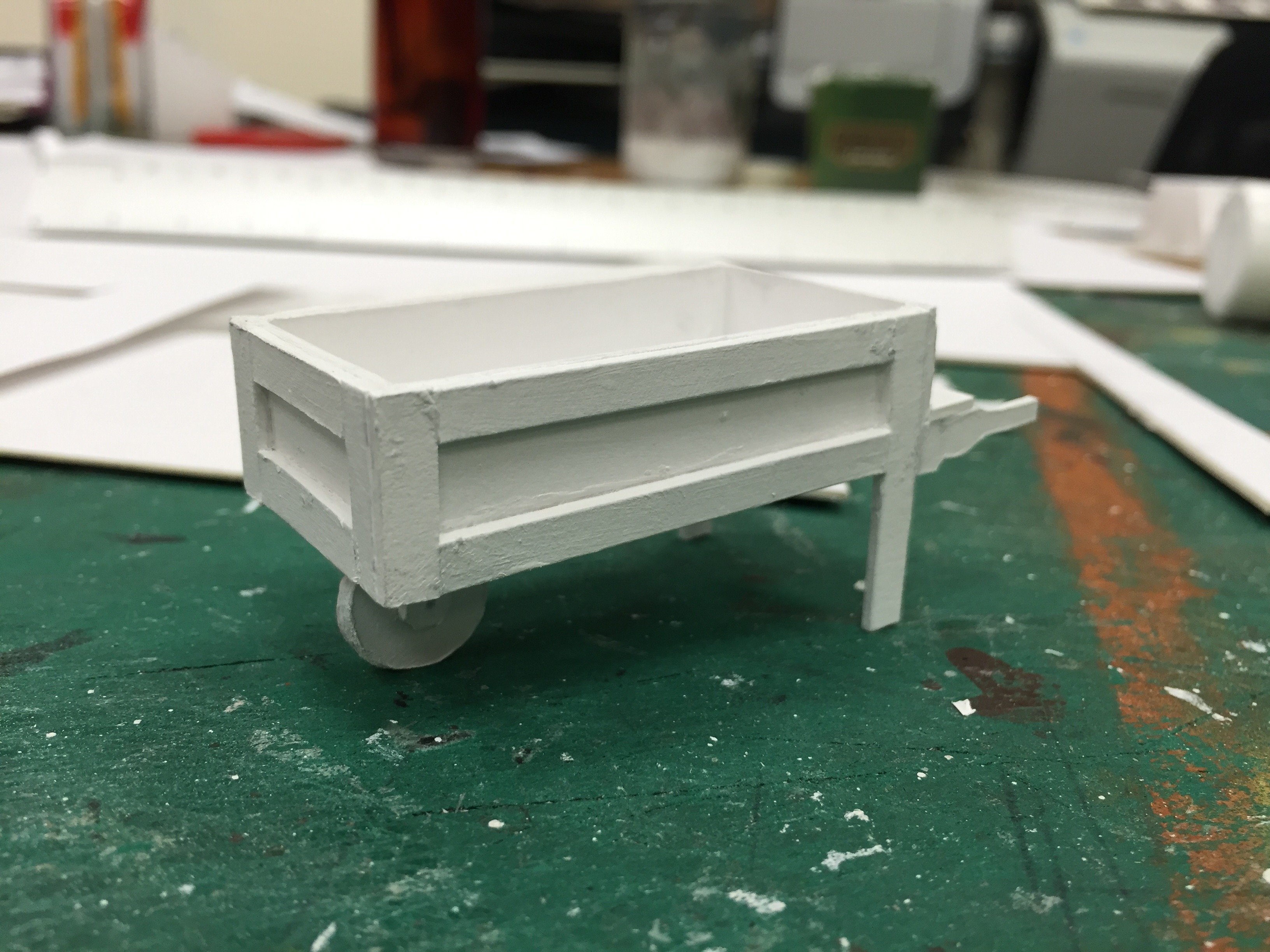 1/2" Scale Model Process Photo Dairy Cart