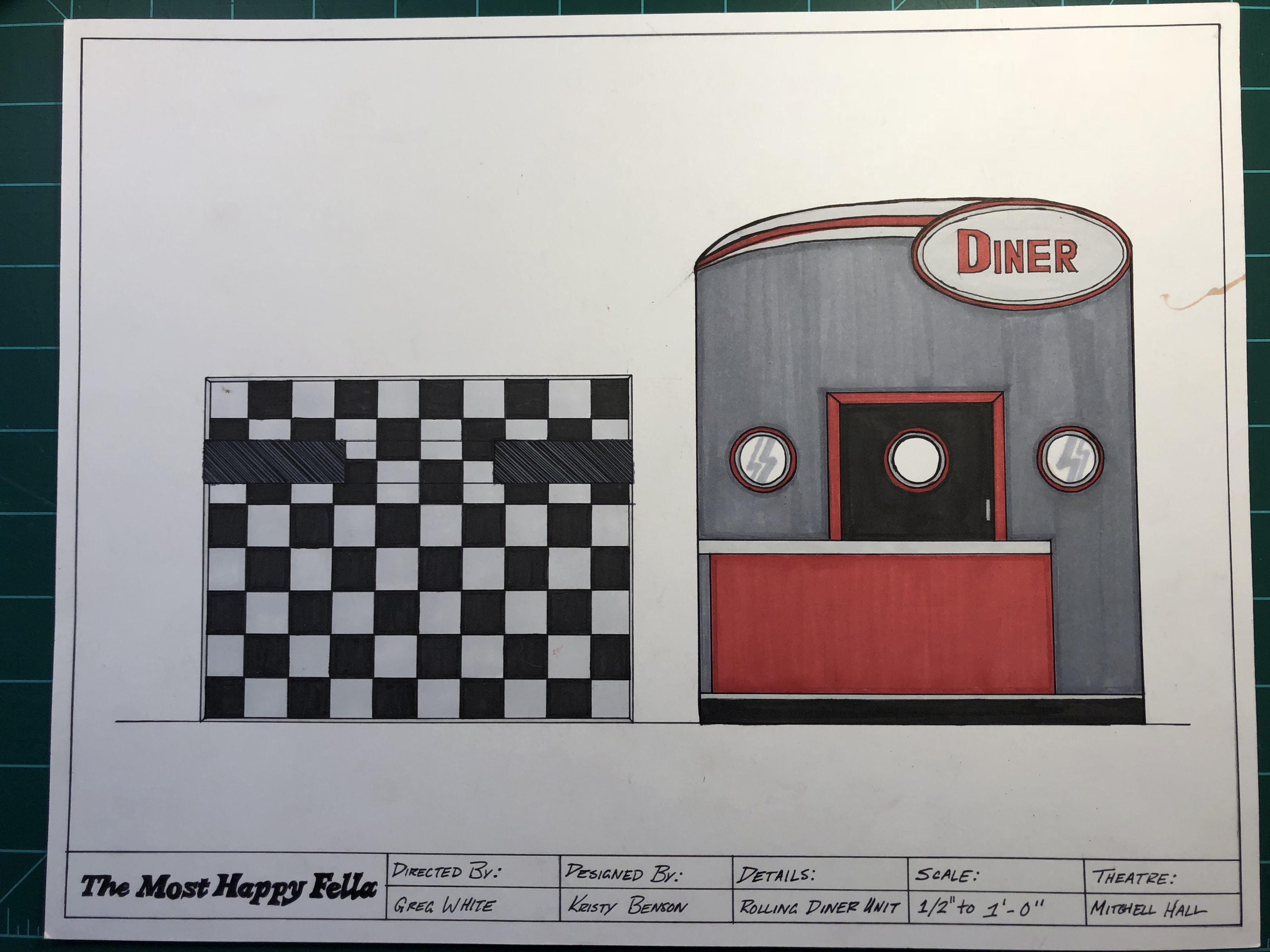 Diner Unit Paint Elevation