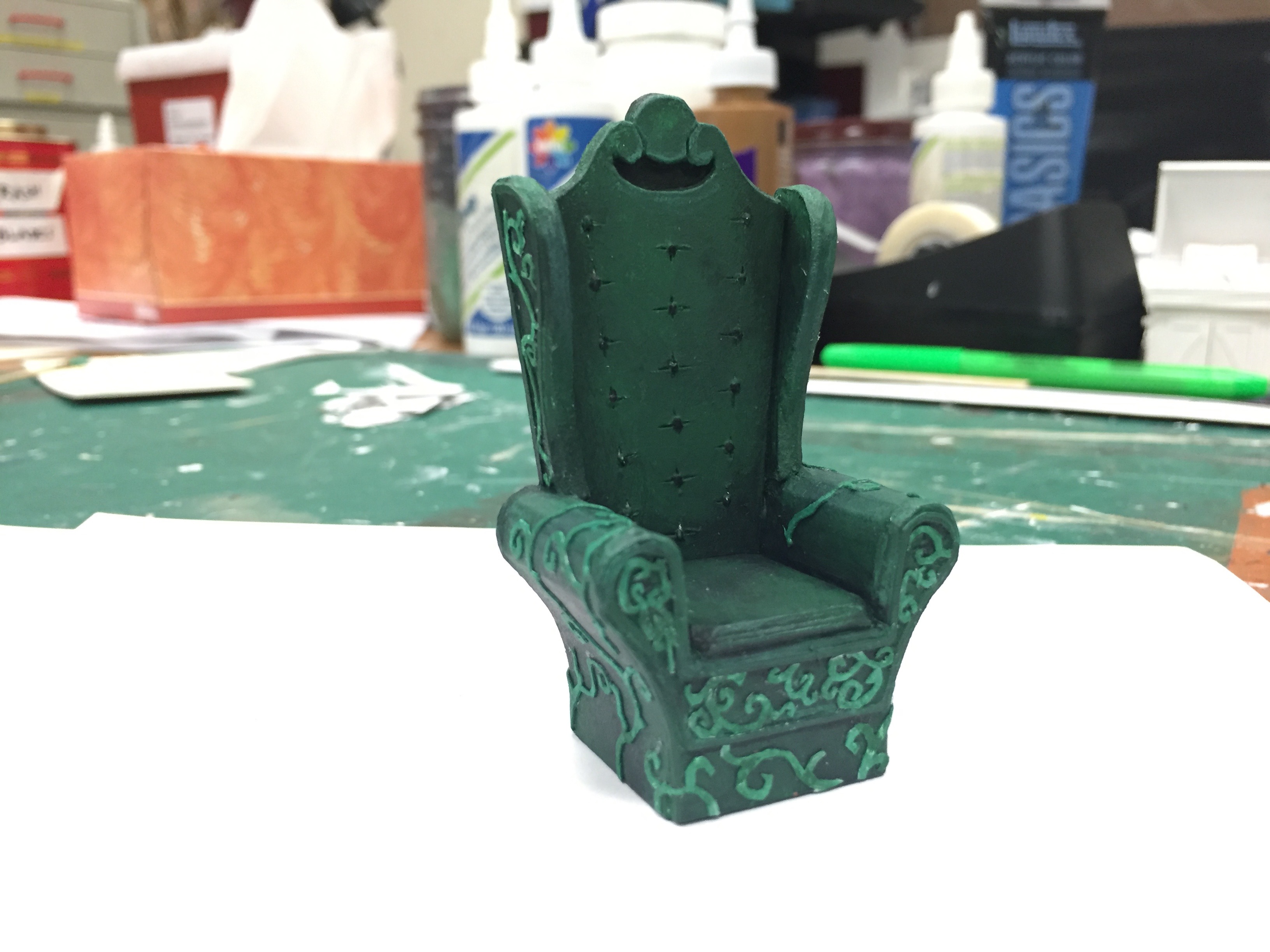 1/2" Scale Model Process Photo Beast's Chair