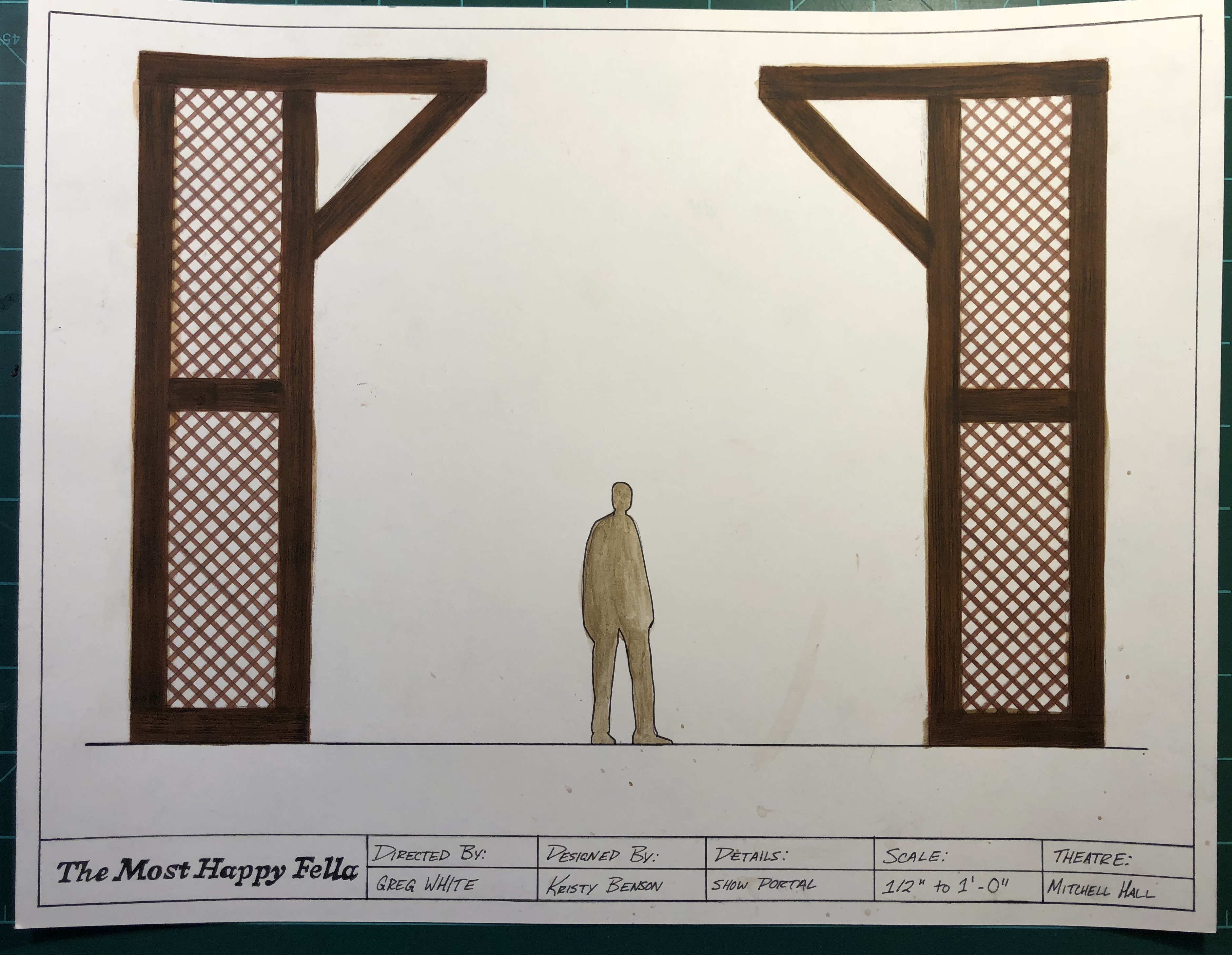 Lattice Walls Paint Elevation