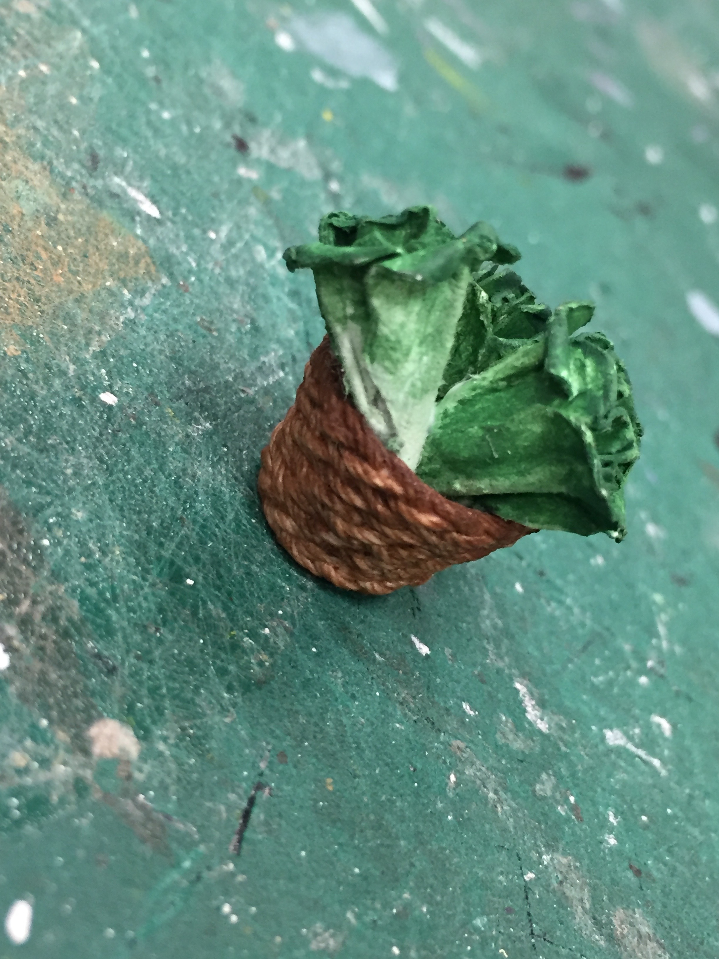 1/2" Scale Model Process Photo Vegetable Cart - Lettuce Basket
