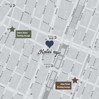 Map of Kalei nyc and the Bowery