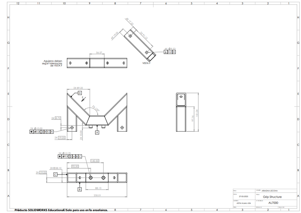 Grip Structure Drawing