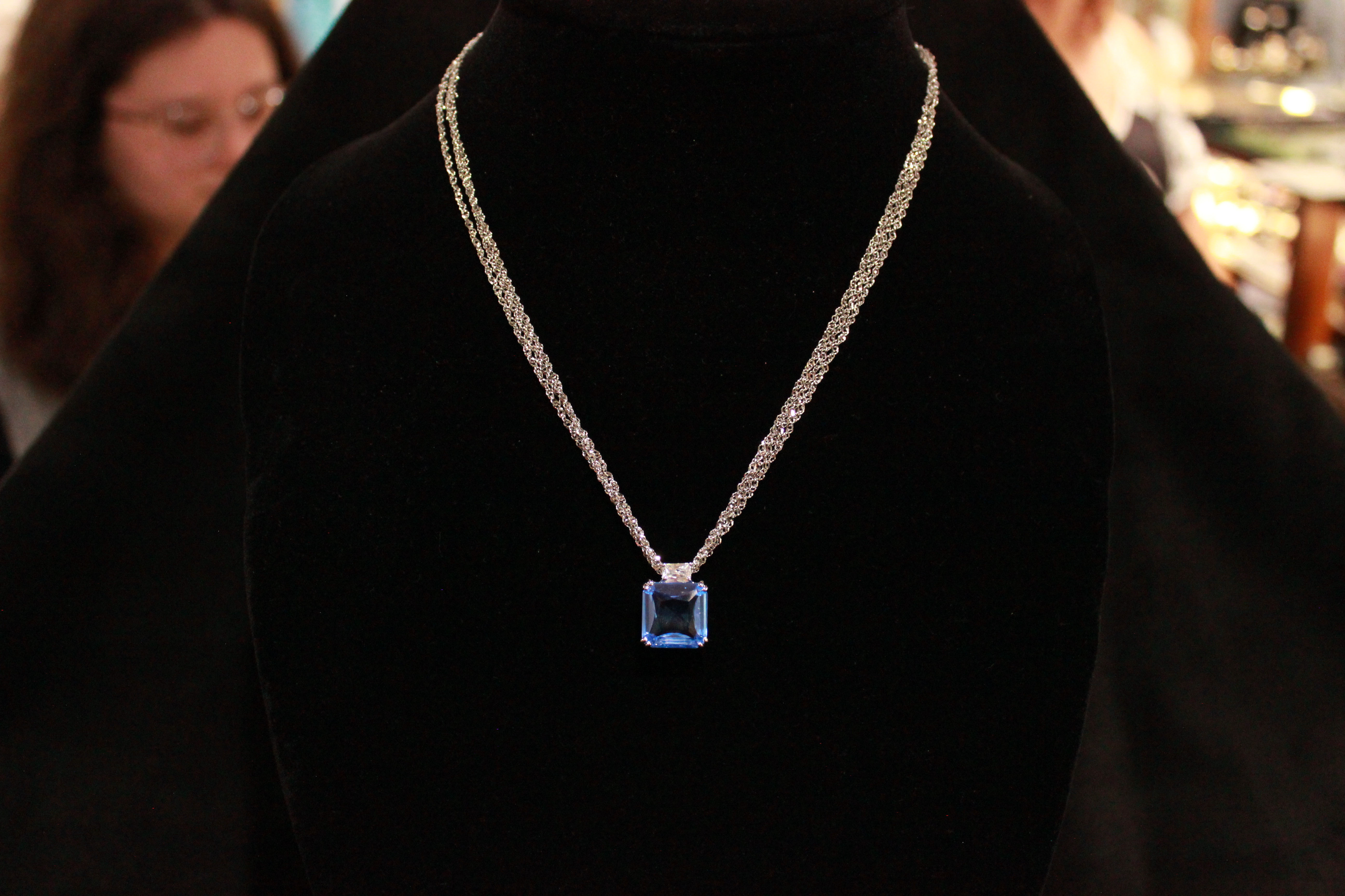 Blue Aqua Marine Necklace