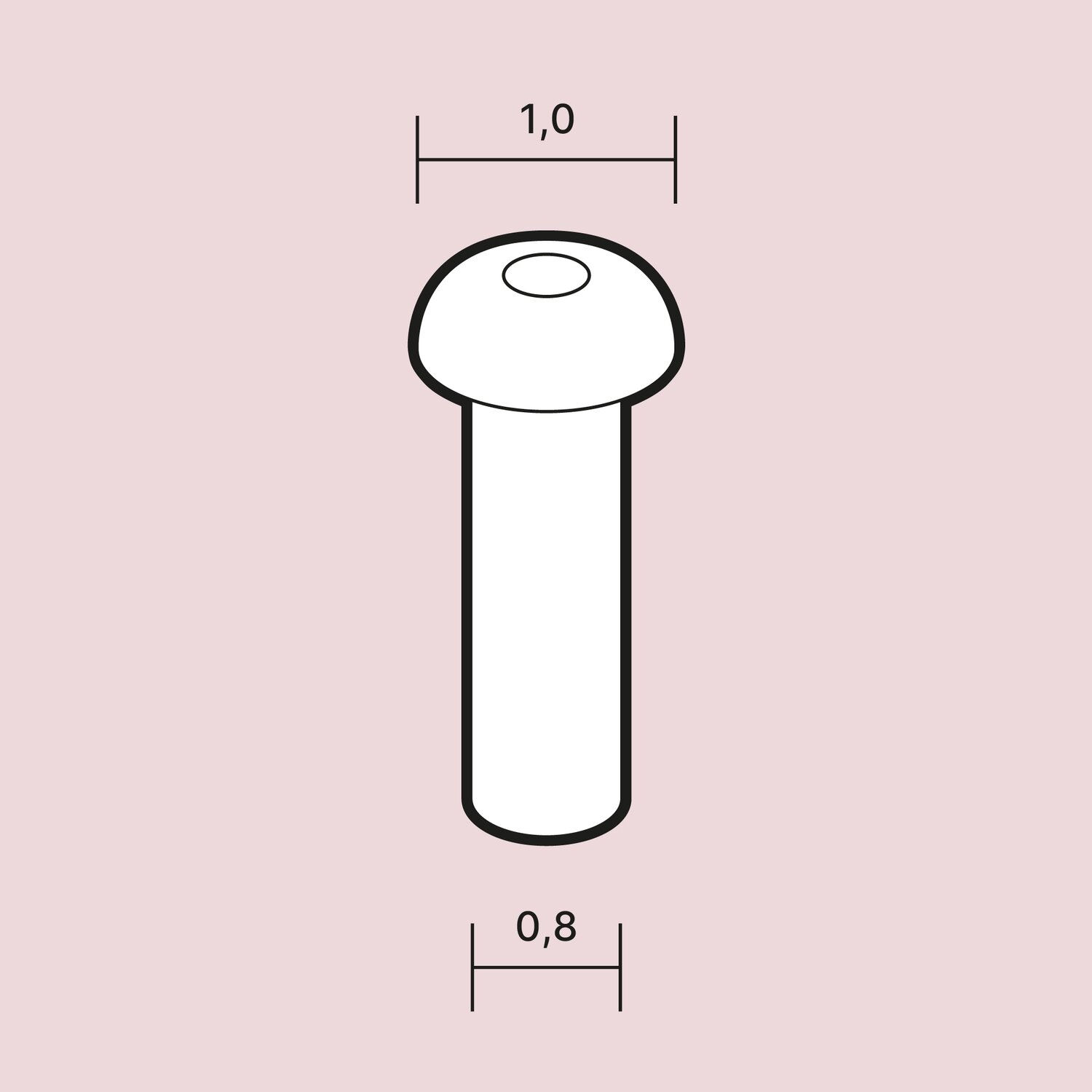 Rivets 1,0 mm (round head) SCO-R024