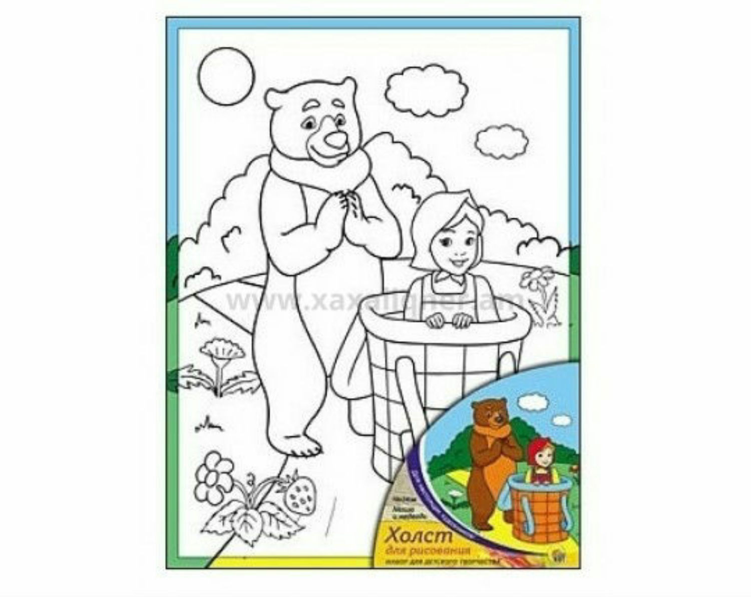 Թվահամարներով նկարչություն "Մաշան և արջը"