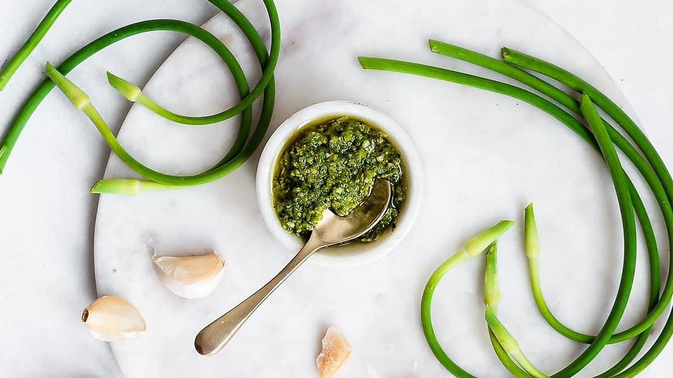 Garlic Scape Pesto