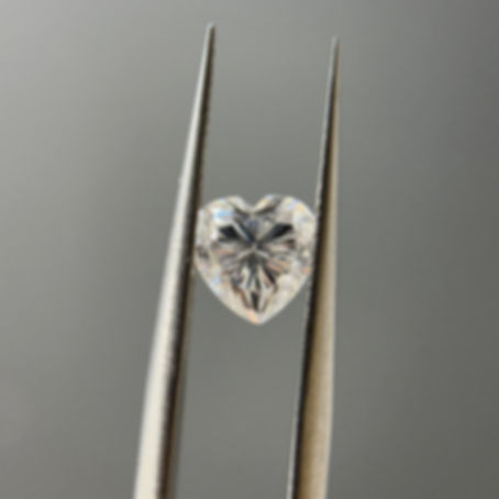 Moissanita corazón 