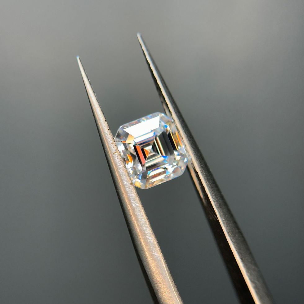 Miniatura: Moissanita octagonal 