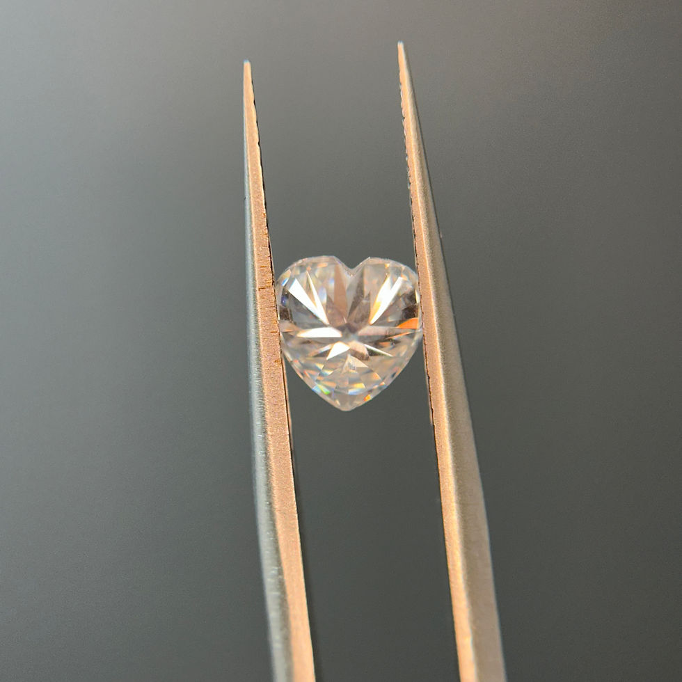 Miniatura: Moissanita corazón 