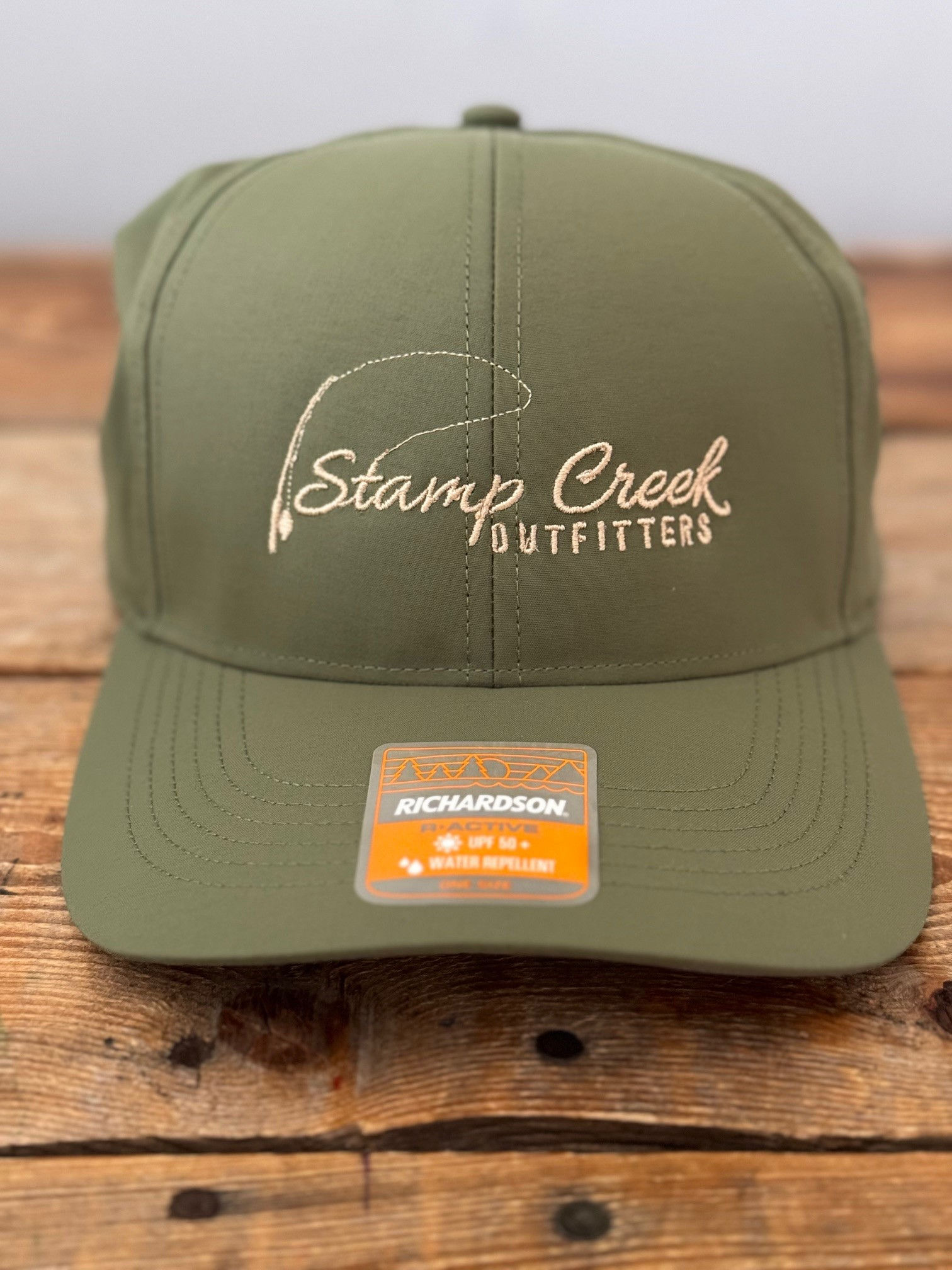 Solid Olive-Khaki R Active Richardson Performance Hat