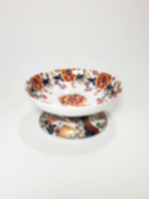 Oriental Blooms Elevated Food Dish