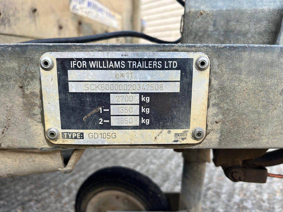 Thumbnail: Ifor Williams GD105GTwin Axle Plant Trailer