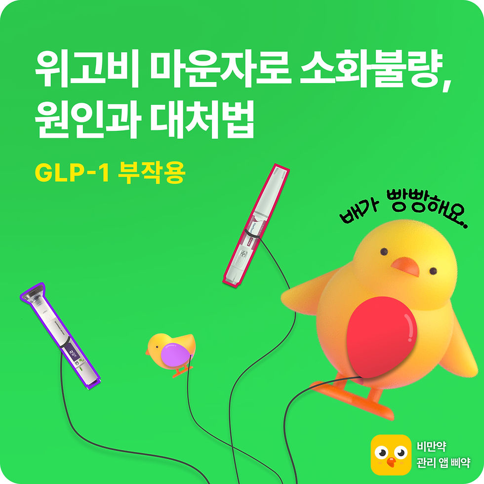 위고비 마운자로 소화불량 부작용 대처법