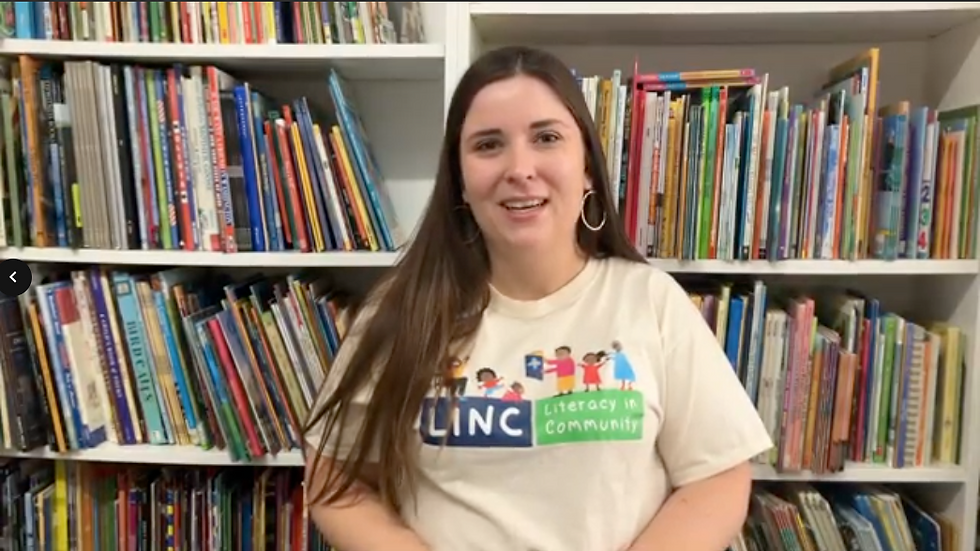 LINC's Senior Manager of Early Literacy, Allison Zambito
