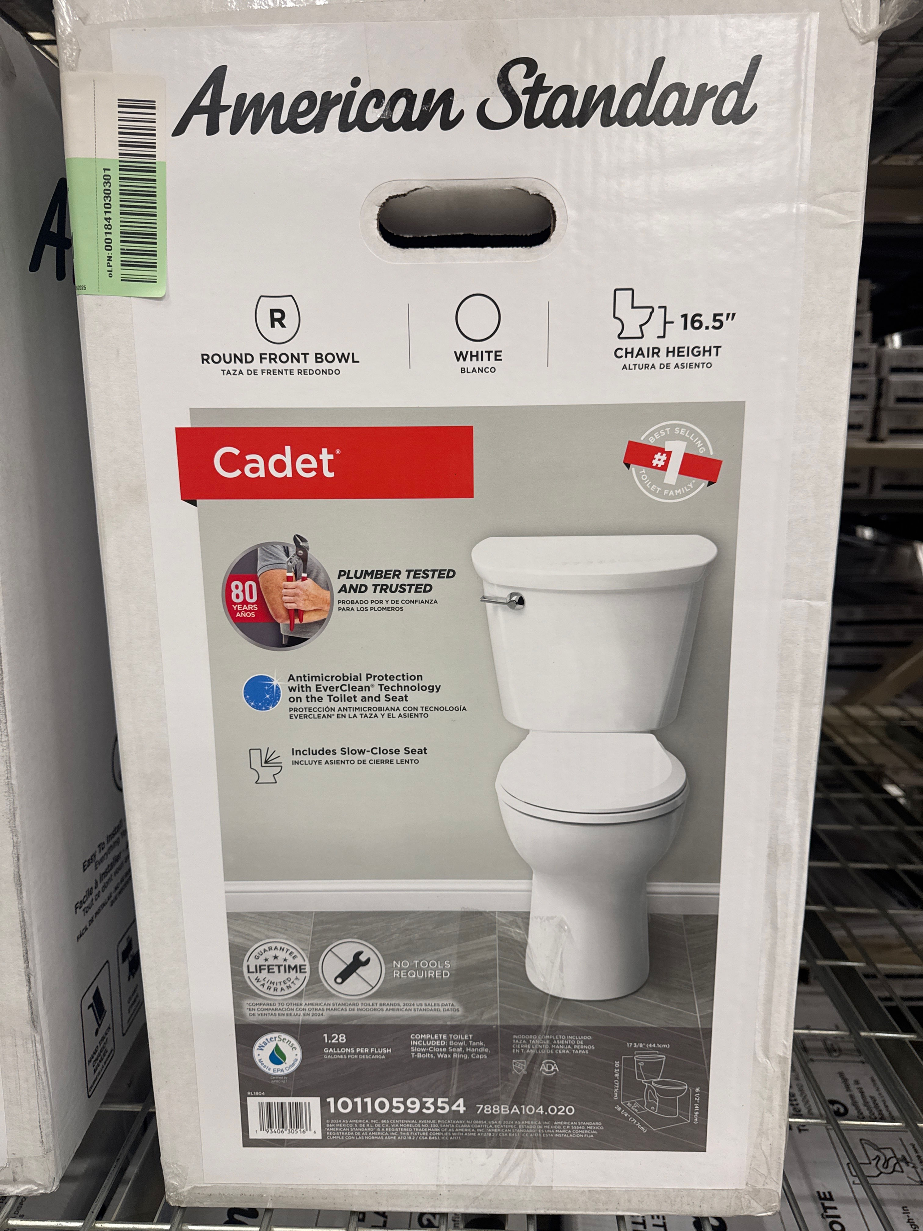 American Standard Toilet chair height 