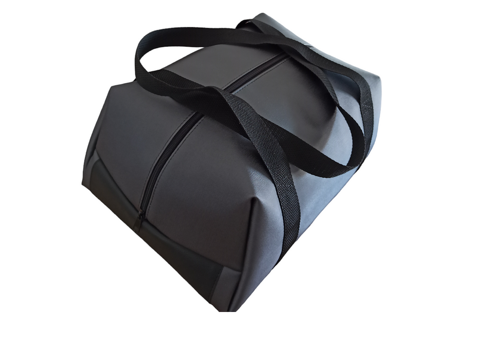 Miniature : Lunch bag - Glacière "Familly" isotherme simili gris métal
