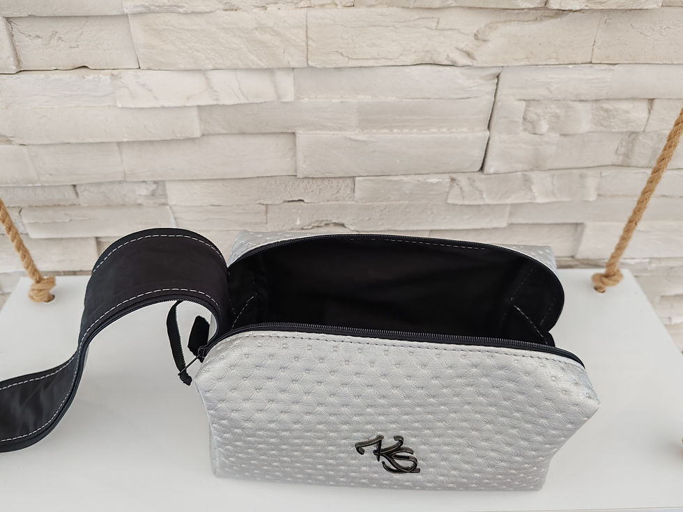 Miniature : Trousse de toilette " Pratikvoyage" argenté point blanc