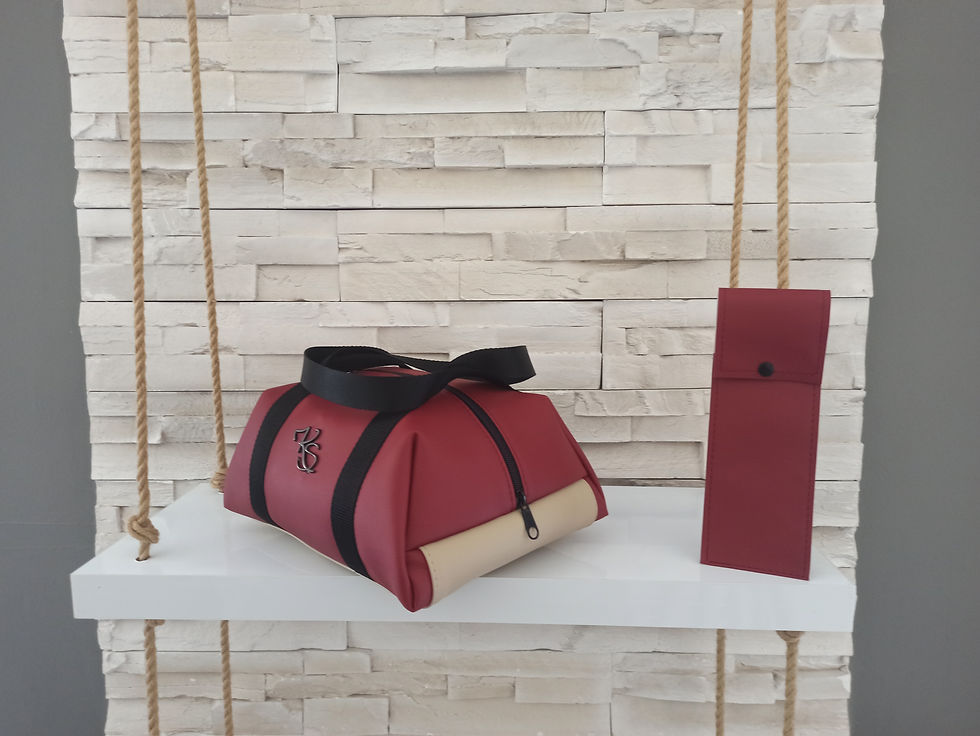 Miniature : Glacière "Solo"  Sac isotherme rouge beige et noir
