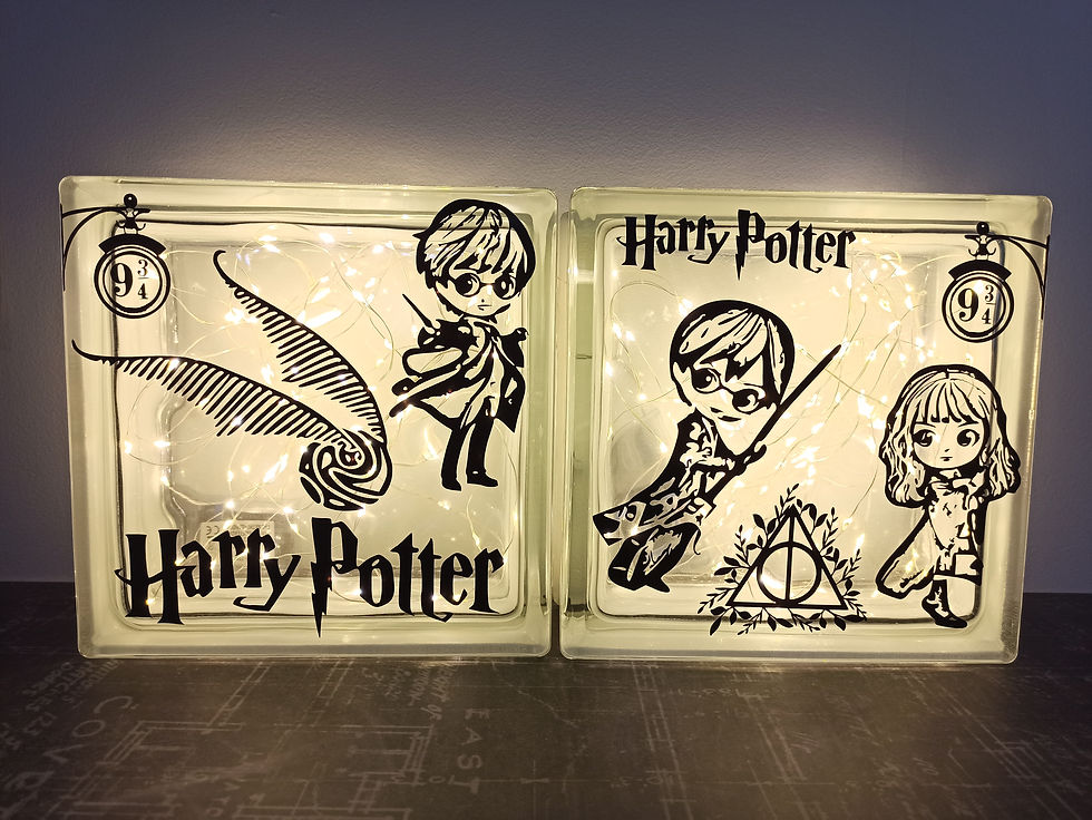 Miniature : Lampe verre Harry potter
