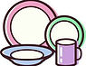 Picture of dishes.