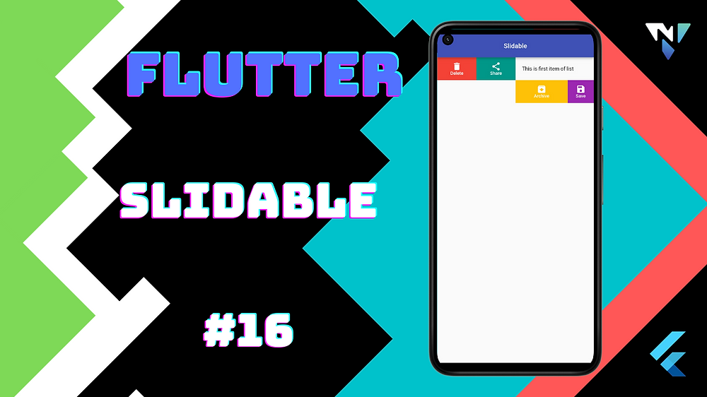 Slidable in Flutter