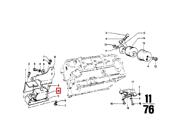 Thumbnail: BMW 2002 / NK Right Side Engine Mount