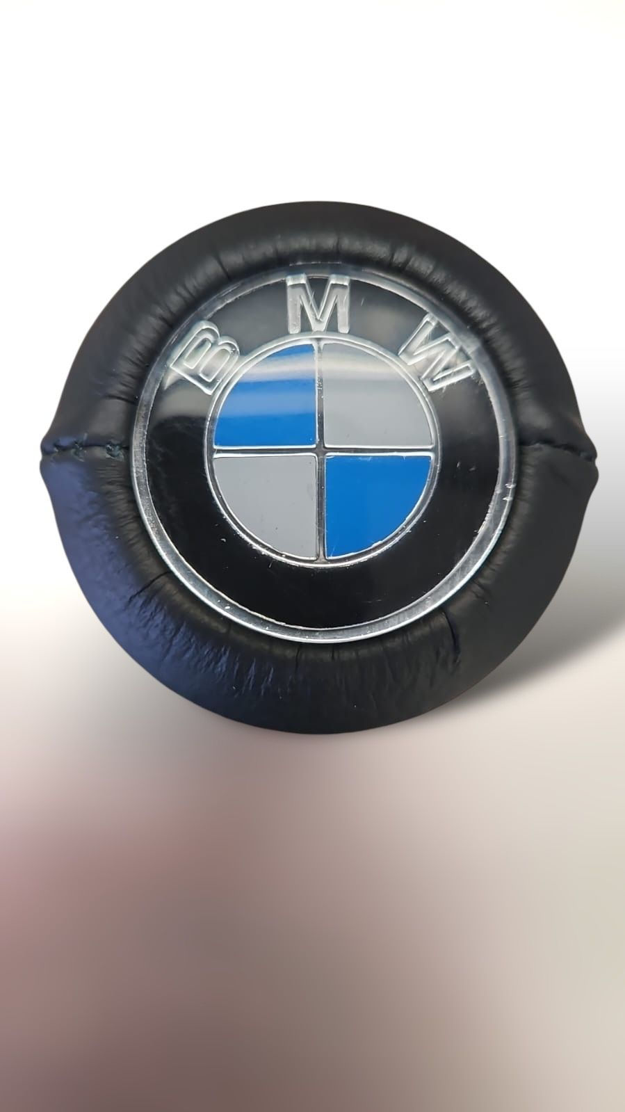 Genuine BMW LEATHER GEAR SHIFT KNOB WITH BMW LOGO 25111203074