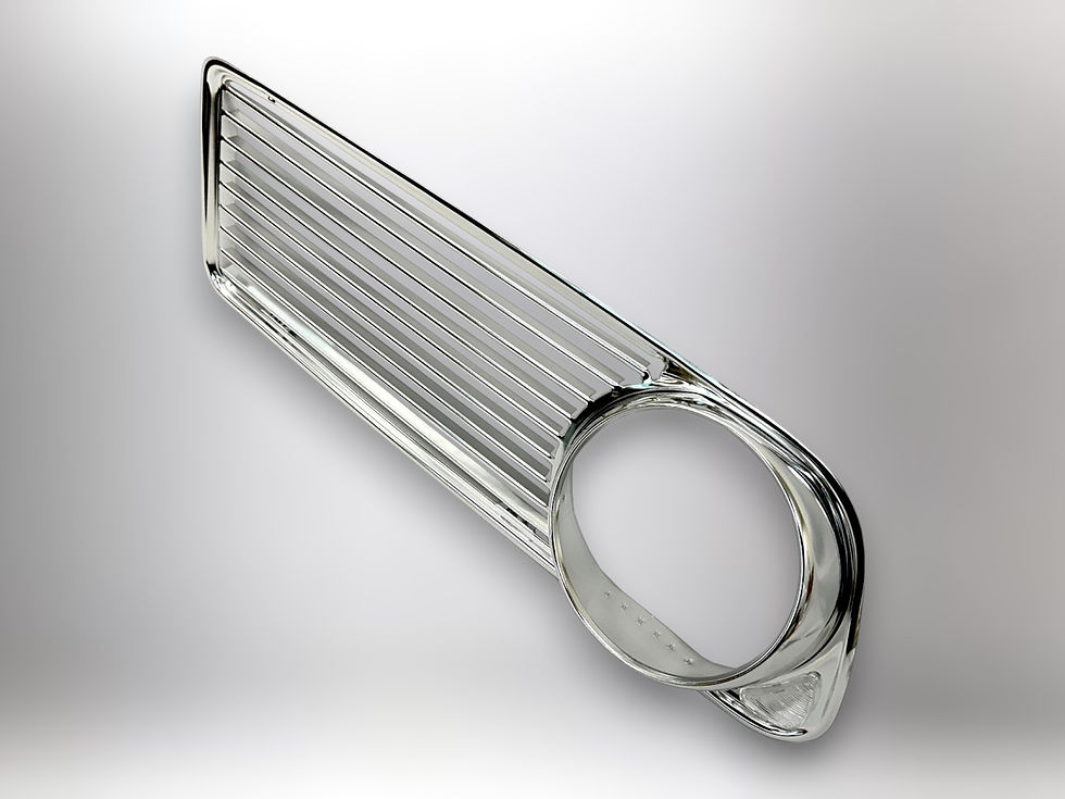 Thumbnail: BMW 2002 Early Aluminum All-Silver Side Grille 2-Piece Set