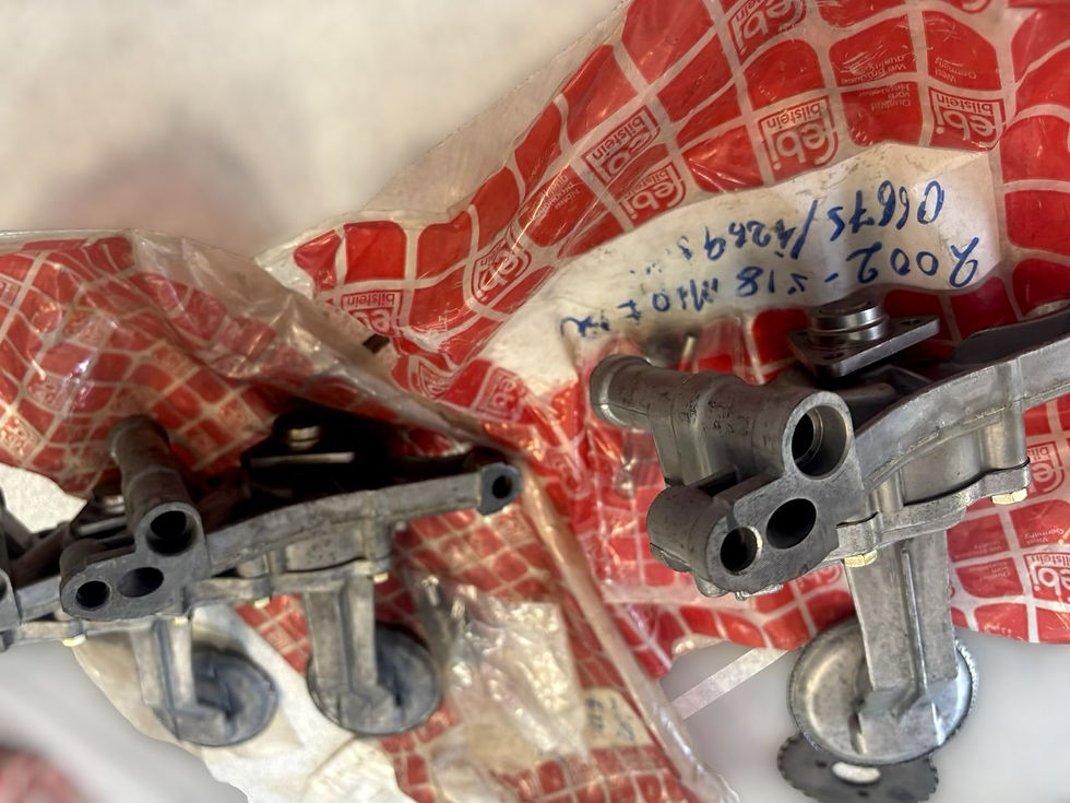 Thumbnail: BMW 2002 NOS FEBI Oil Pump With Three-Bolt Style Sprocket and Piston Kit