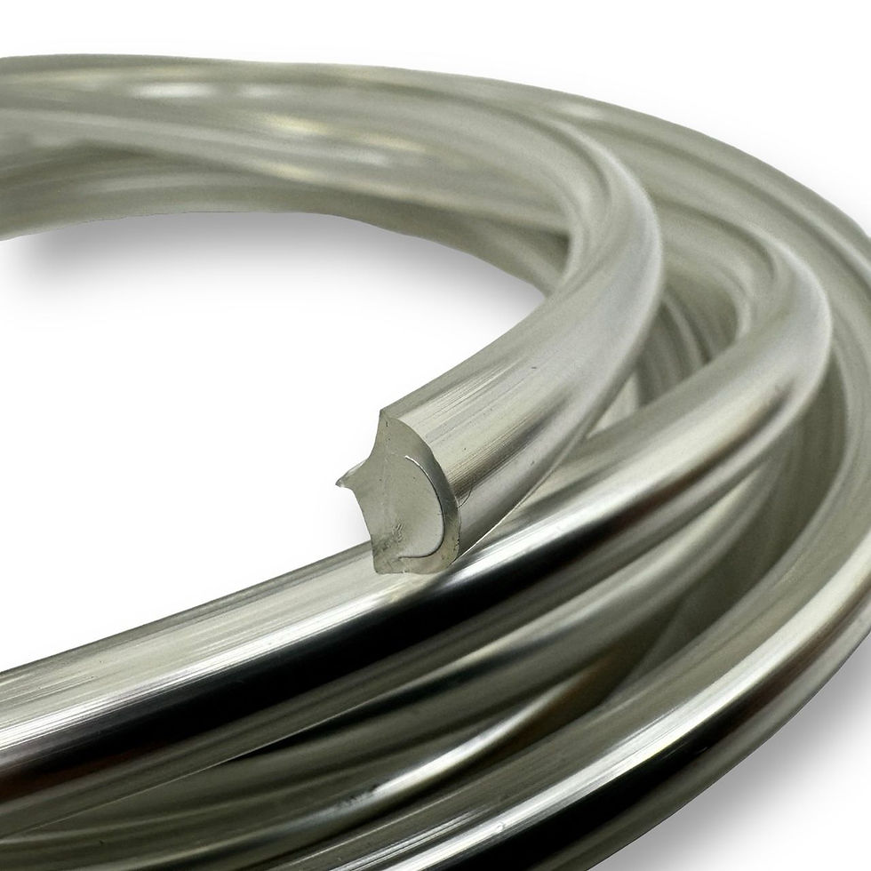 Thumbnail: BMW 2002 Front & Rear Windshield Chrome Lock Strip With Joint Clip