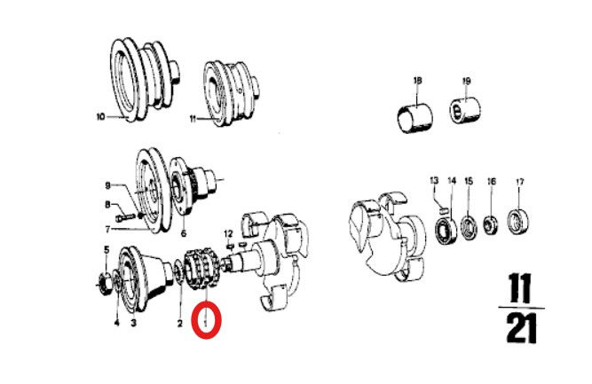 Thumbnail: BMW M10 Dual Row Crankshaft Sprocket