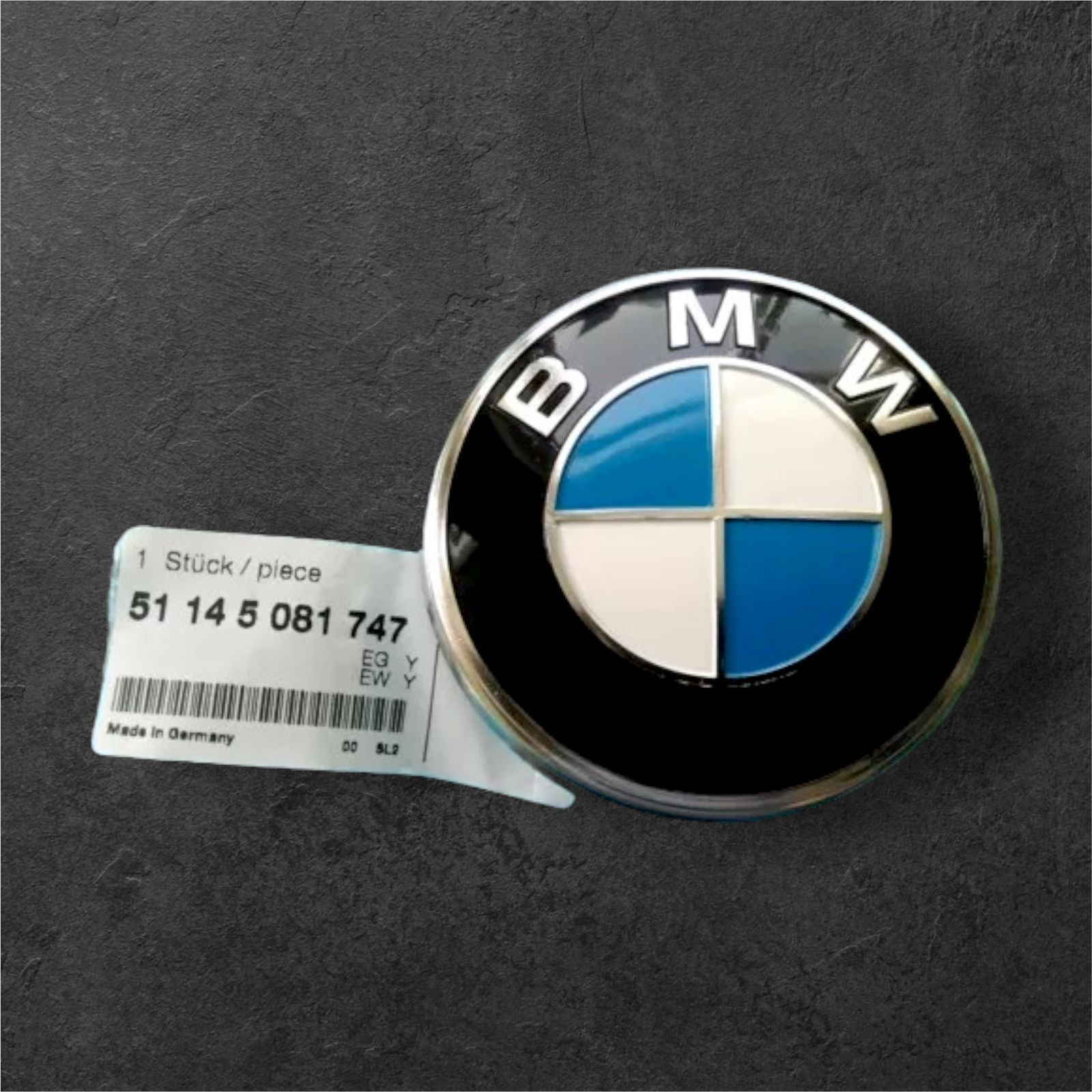 Genuine BMW E9 CS / Bavaria Hood Emblem With Grommets