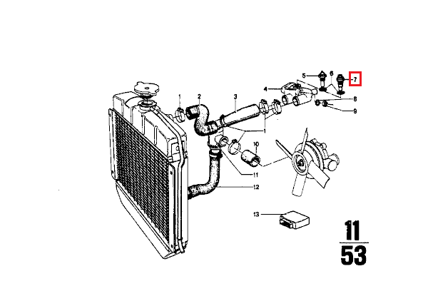 Thumbnail: Genuine BMW 2002tii / 2002turbo Thermo Time Switch 35CEL 12S 04/1971-10/1975