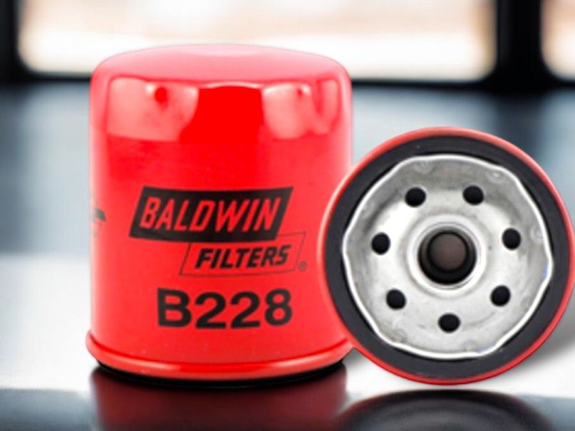 BMW 2002/2002tii Baldwin Heavy Duty Full-Flow Lube Spin-On Filter Set (2)
