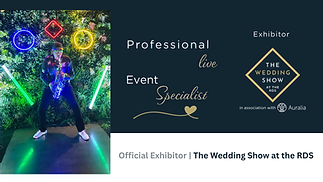 Tommy Sax Ireland performing live with LED light-up saxophone at the RDS