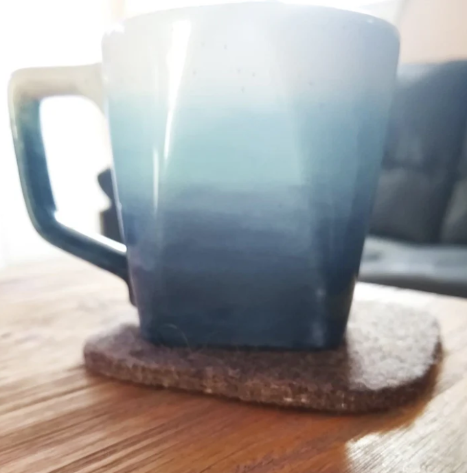 Thumbnail: Bison/Wool felt coasters