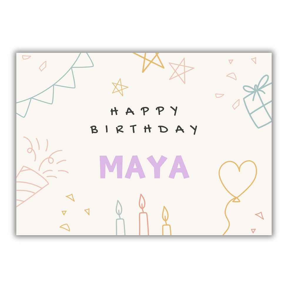 שלט ליום הולדת