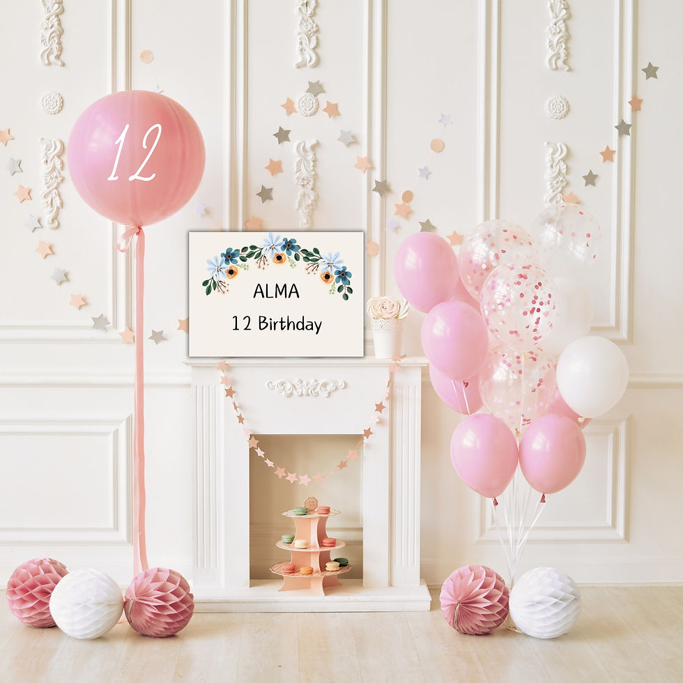 שלט מעוצב לבת מצווה