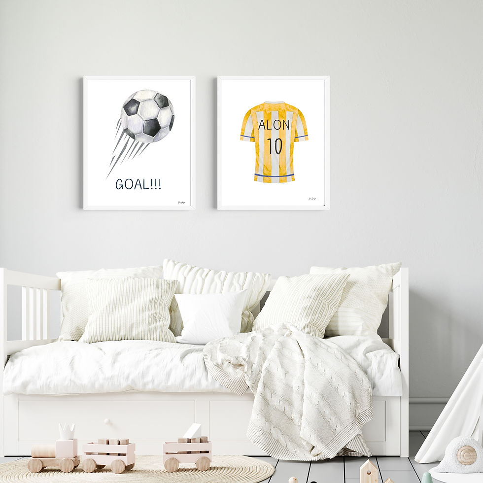 תמונה לחדר ילדים כדורגל