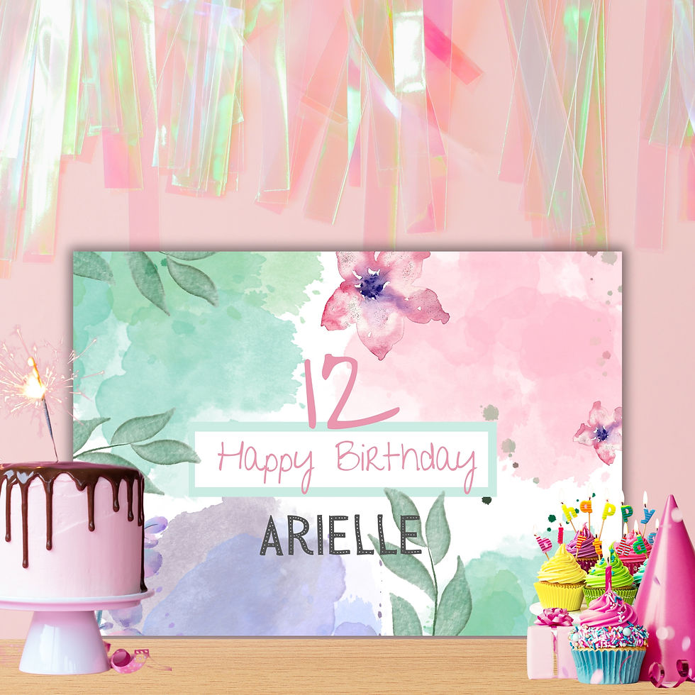 שלט מעוצב לבת מצווה