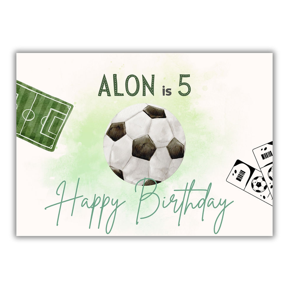 שלט ליום הולדת