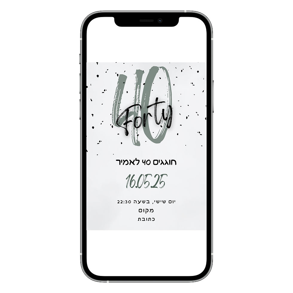 הזמנה דיגיטלית ליום הולדת