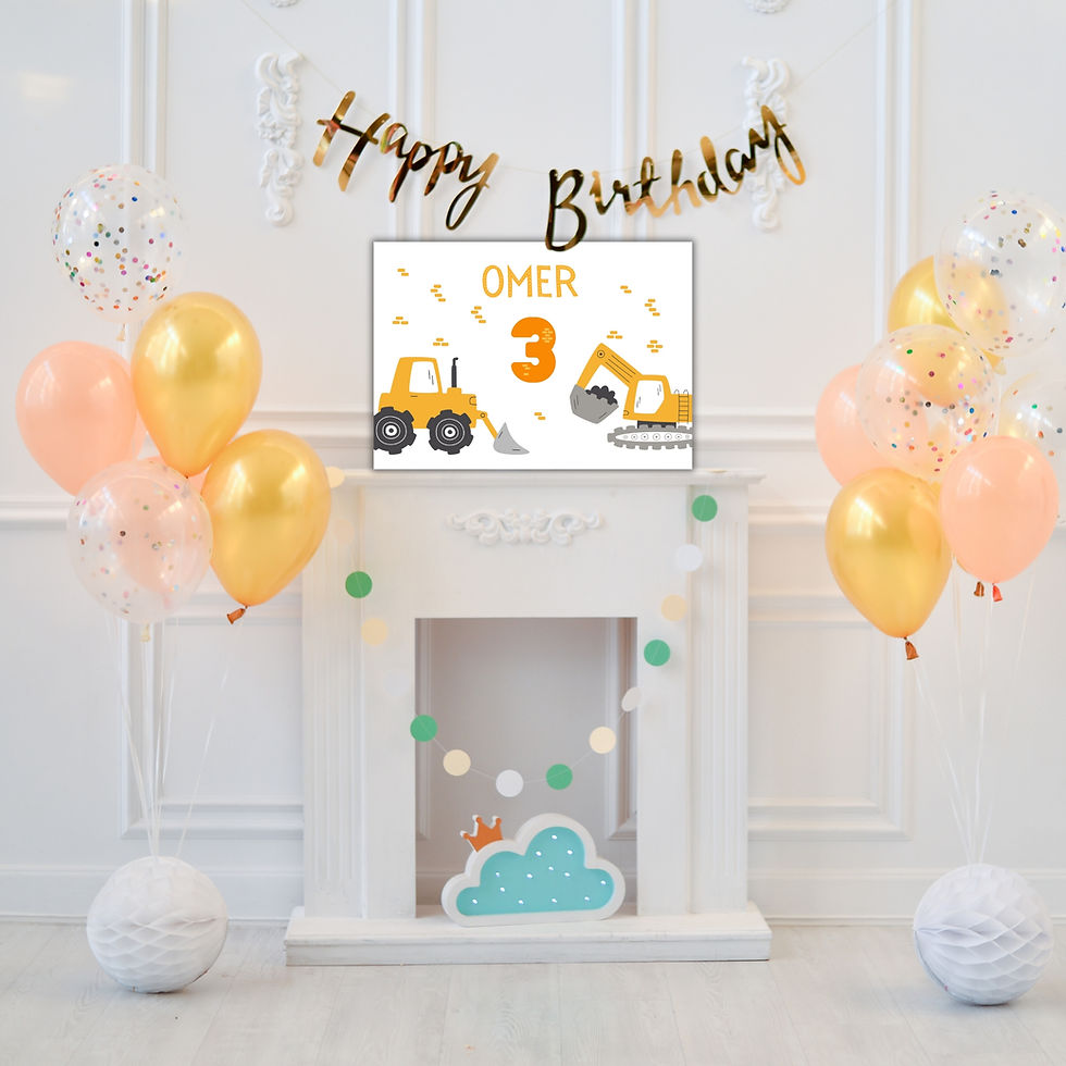 שלט ליום הולדת