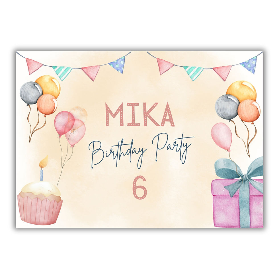 שלט ליום הולדת