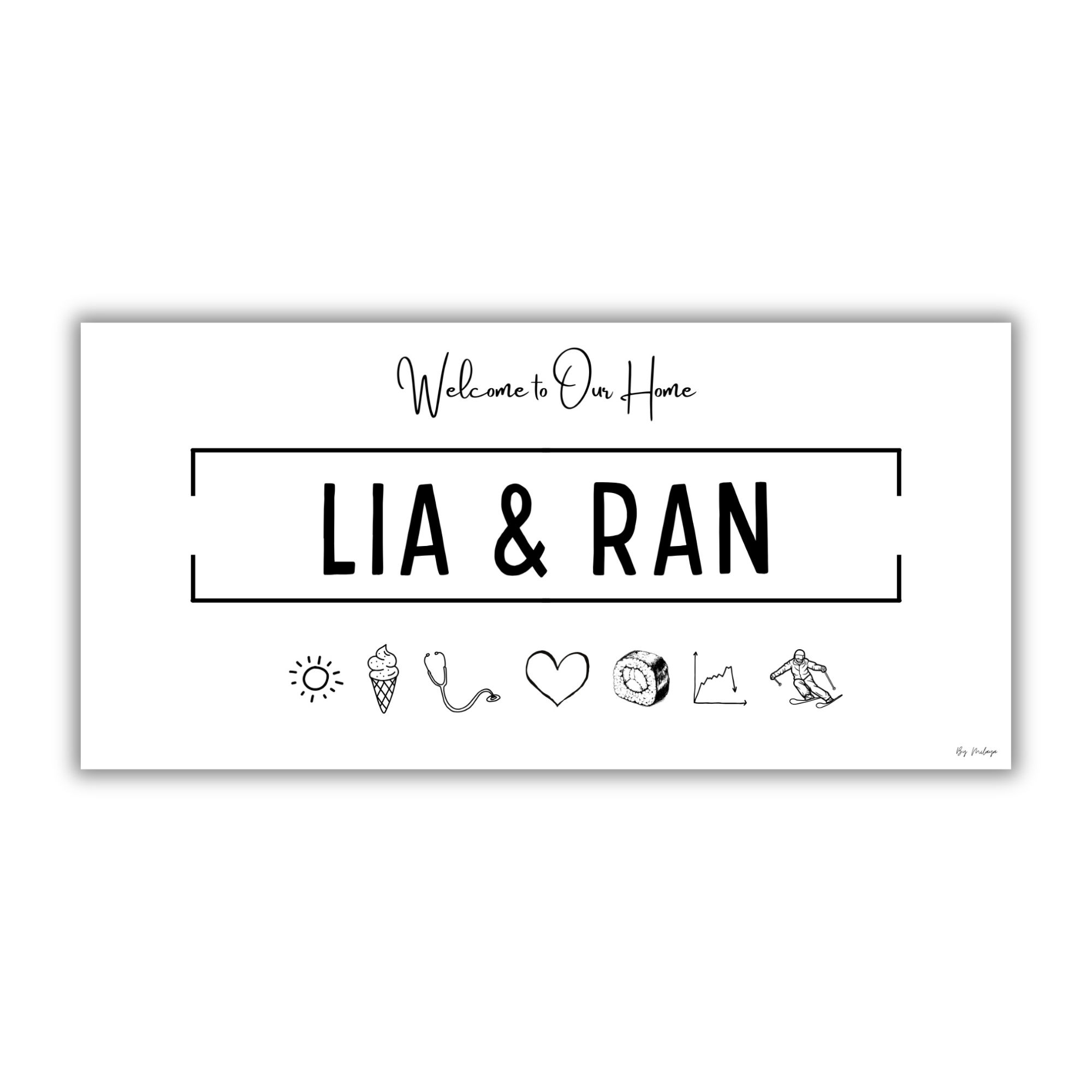 שלט מגנטי לדלת