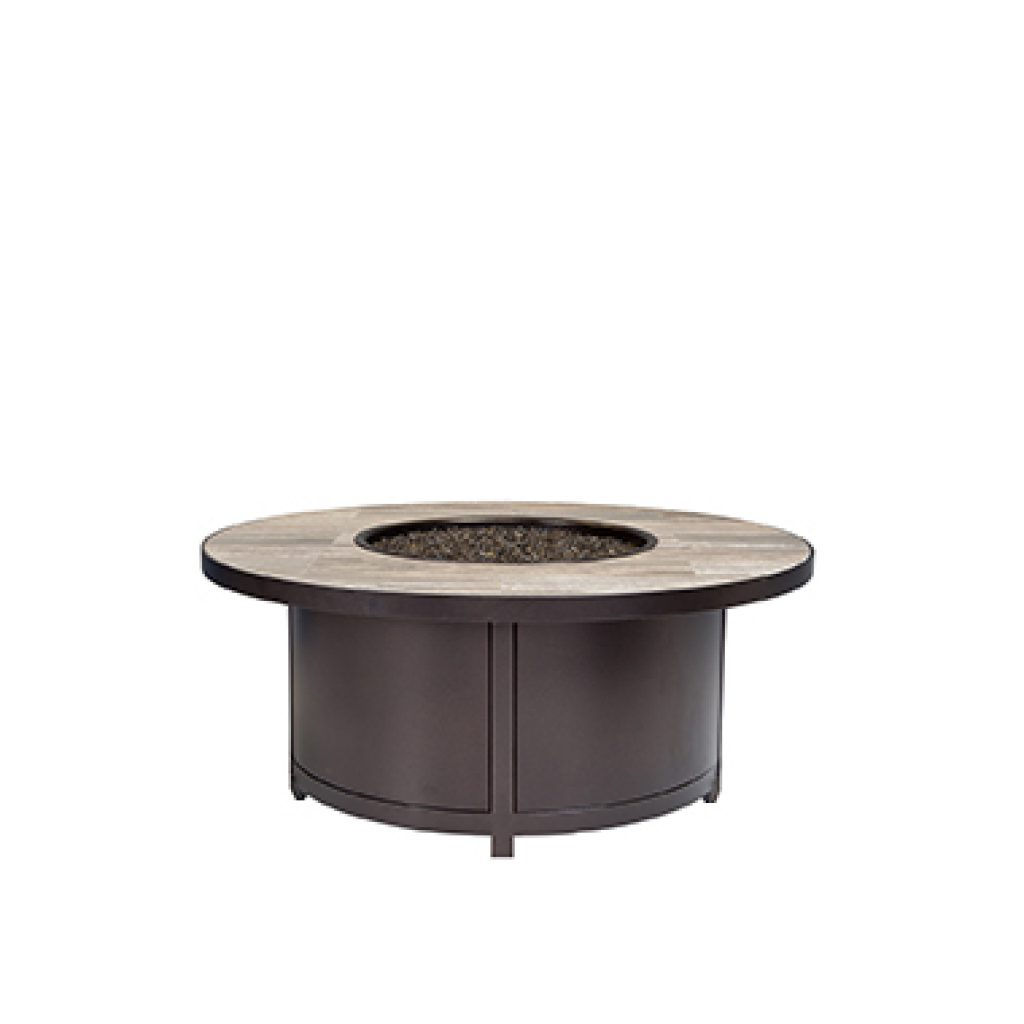 42" Rd. Occasional Height Elba Aluminum Fire Pit