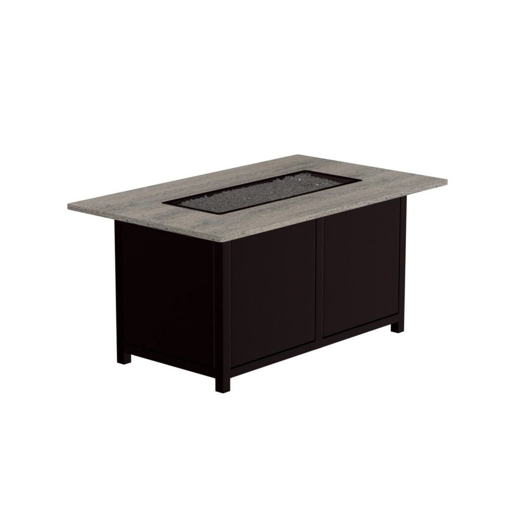31" x 56" Chat Height Volante Aluminum Fire Pit